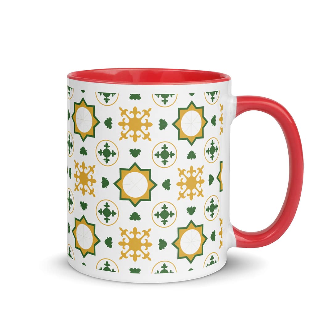 Nanna Bugia Tile Mug with Color Inside - Image 5