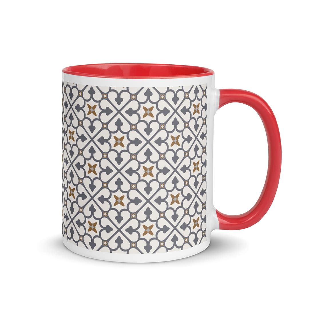 Grey Cross Mug with Color Inside - Image 5