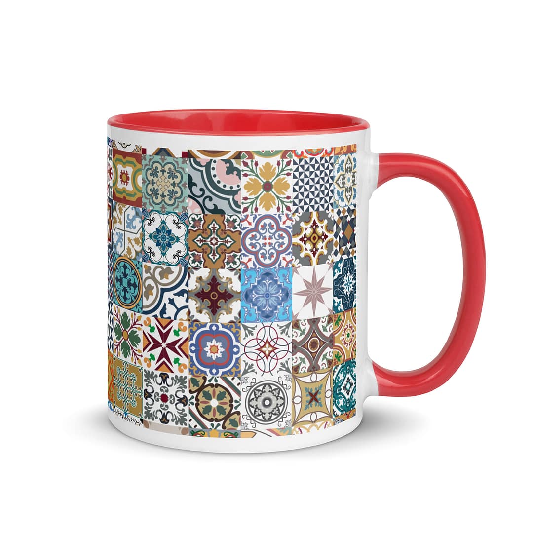 New Mix Tile Mug with Color Inside - Image 5