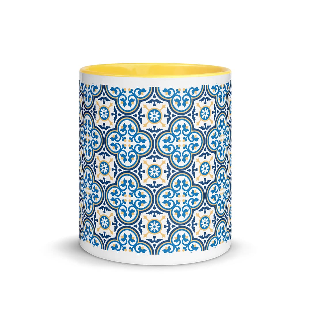 Nanna Blue Tile Mug with Color Inside - Image 17