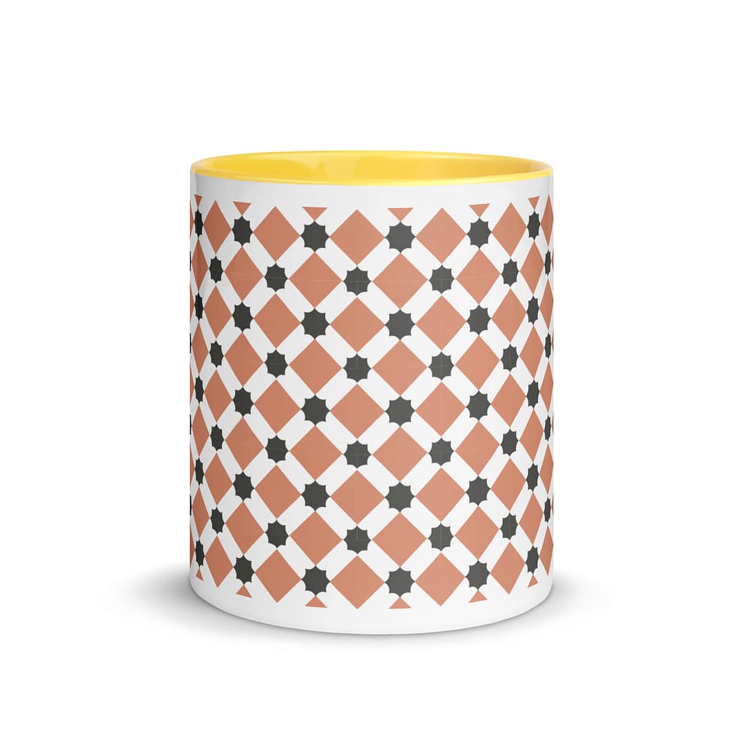 Pink Diamond Mug with Color Inside