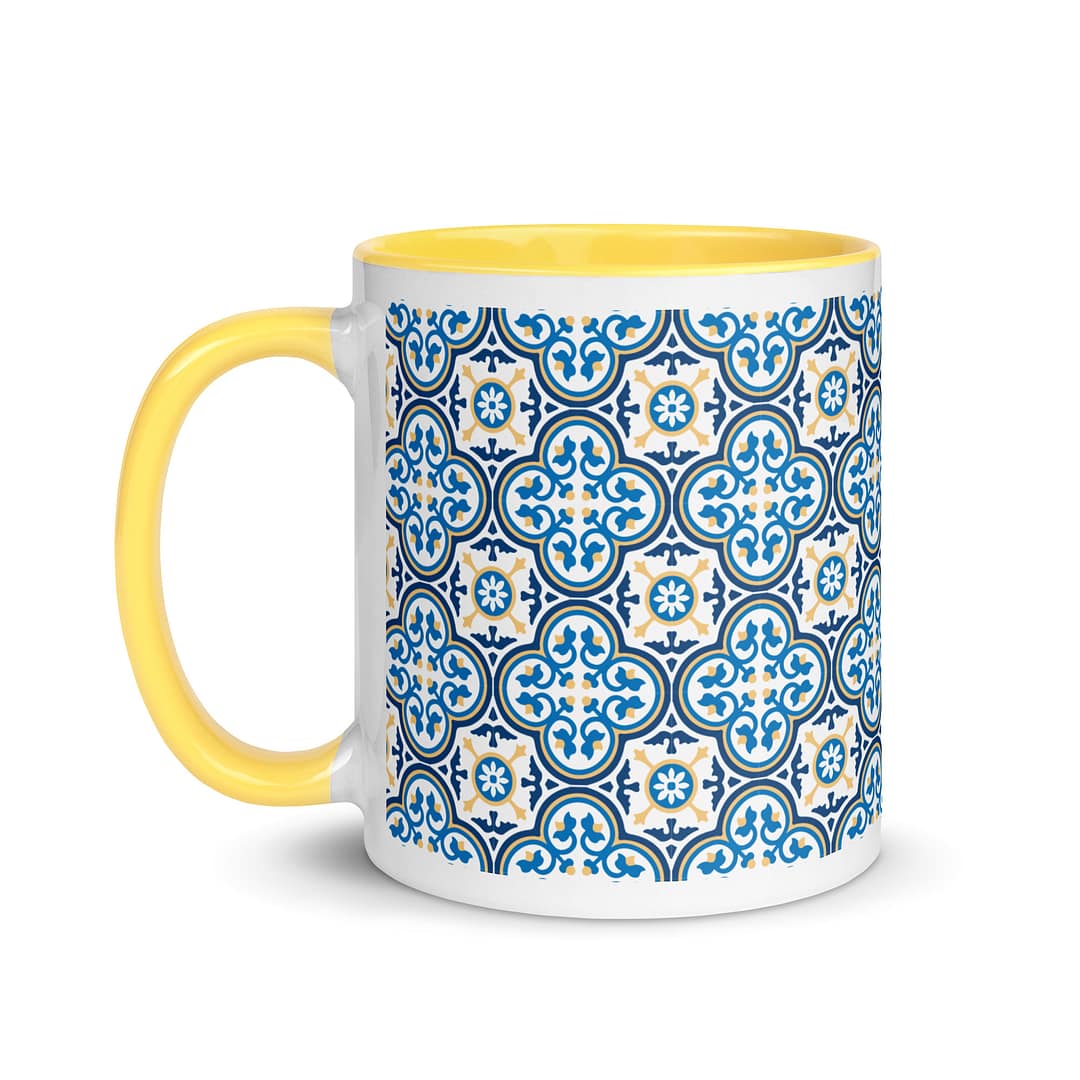 Nanna Blue Tile Mug with Color Inside - Image 18