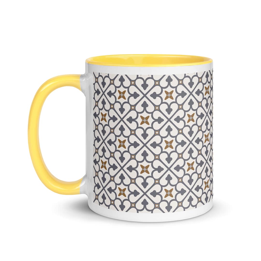 Grey Cross Mug with Color Inside - Image 18