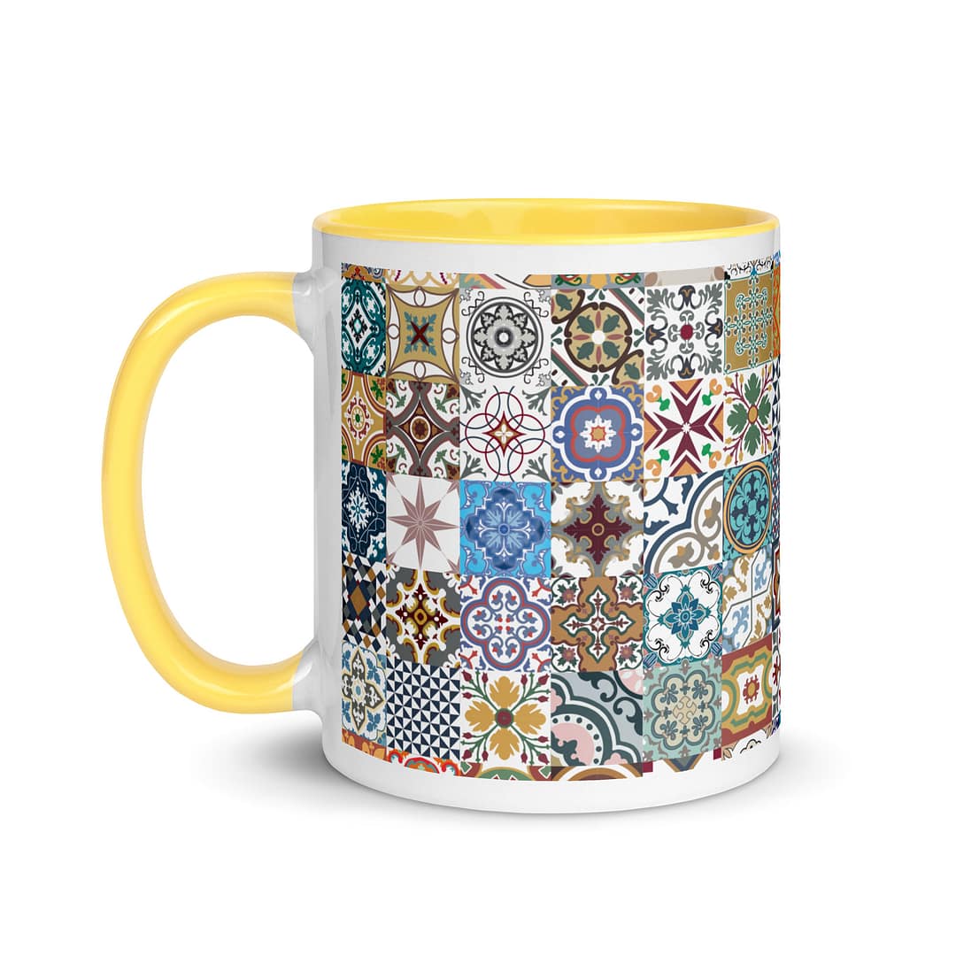 New Mix Tile Mug with Color Inside - Image 18