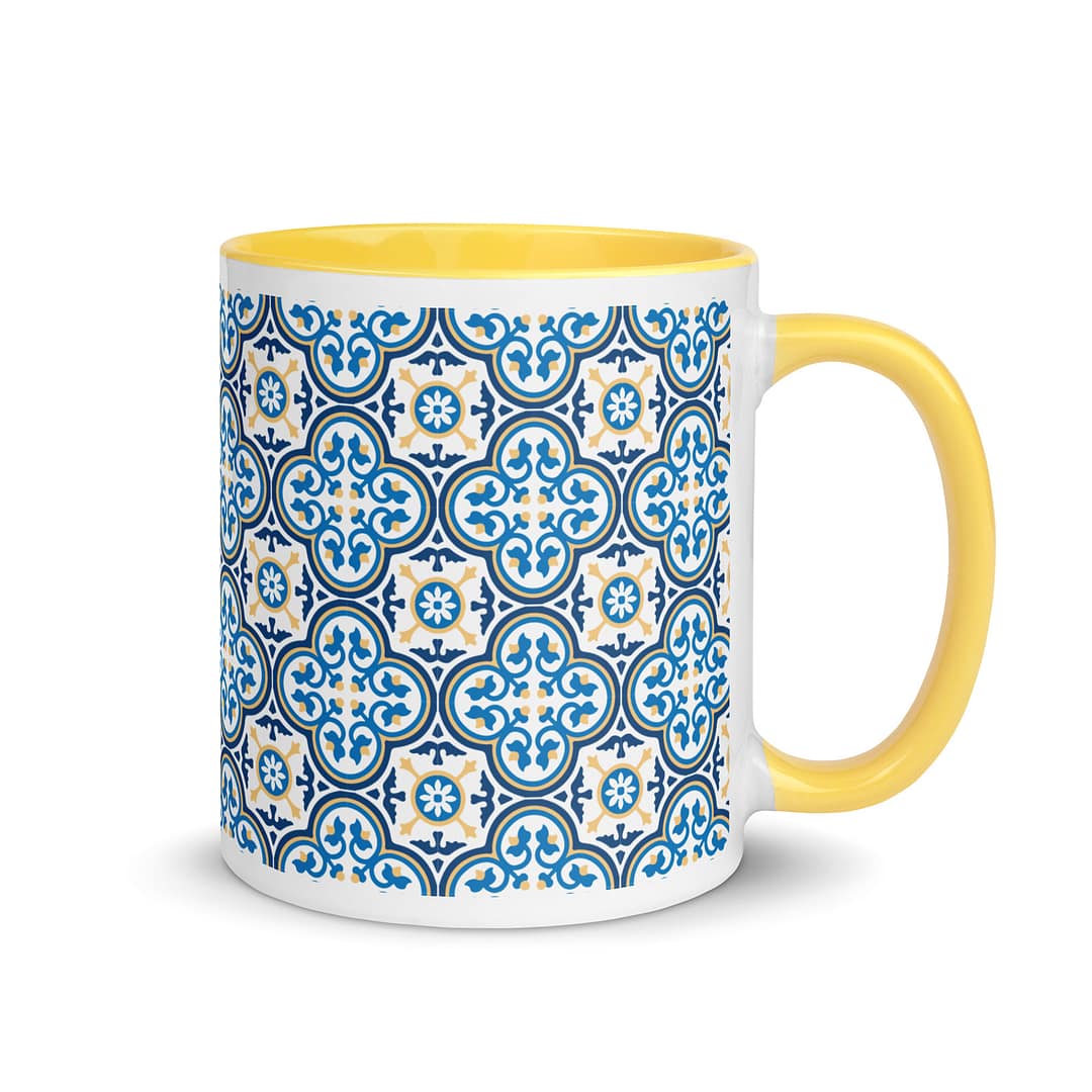 Nanna Blue Tile Mug with Color Inside - Image 16