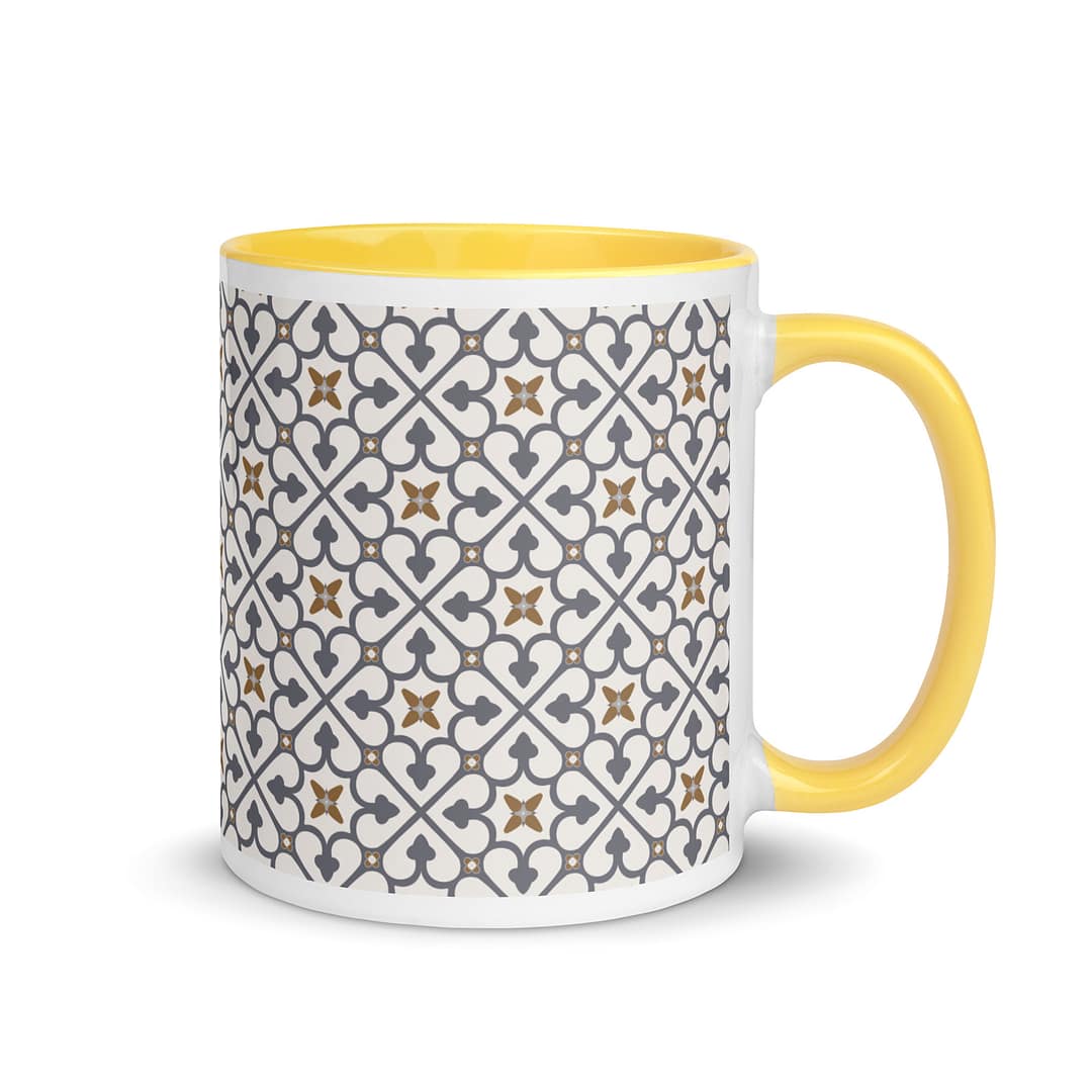 Grey Cross Mug with Color Inside - Image 17