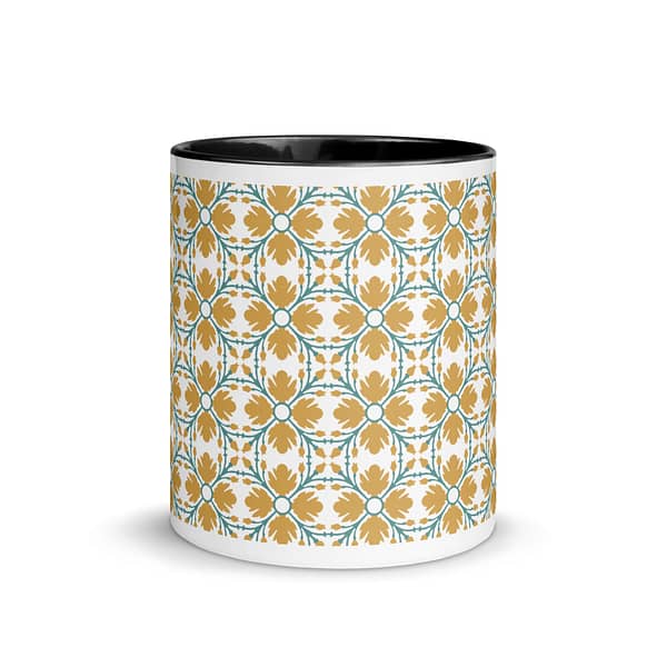 Yellow Flower Mug with Color Inside - Image 3