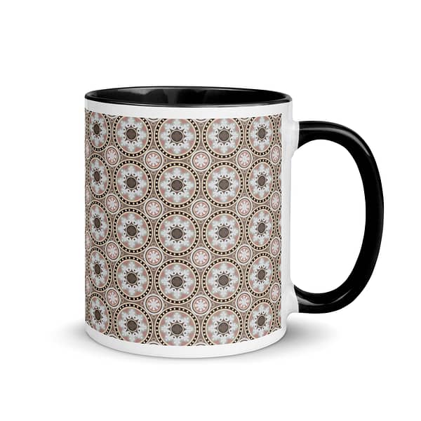 Queens Residence Tile Mug with Color Inside - Image 2