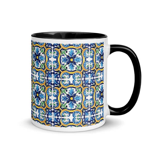 Spanish Tile Mug with Color Inside - Image 2
