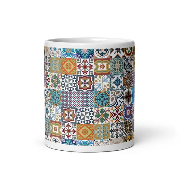New Mix Tile Nanna's Kitchen White glossy mug - Image 3