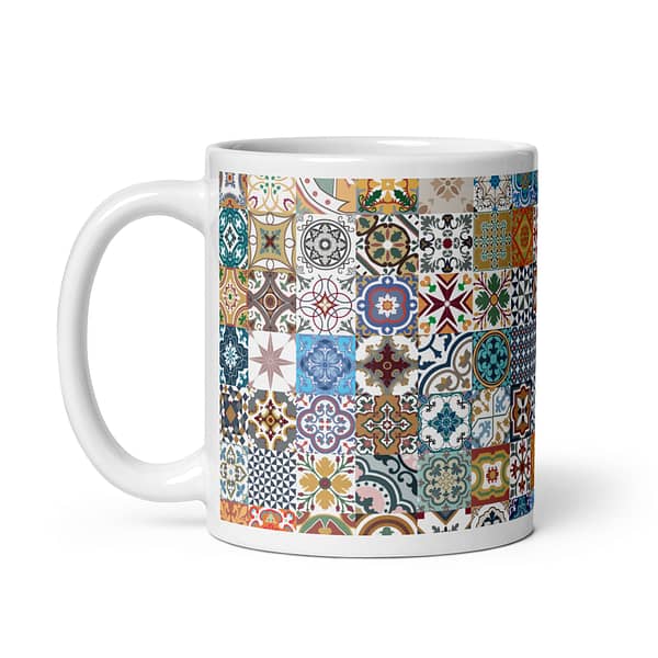 New Mix Tile Nanna's Kitchen White glossy mug - Image 2