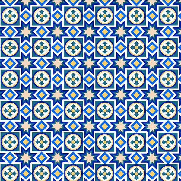 Blue and Yellow Star