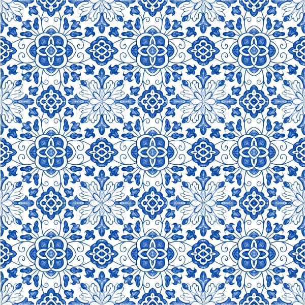 Blue and White Spanish Tile