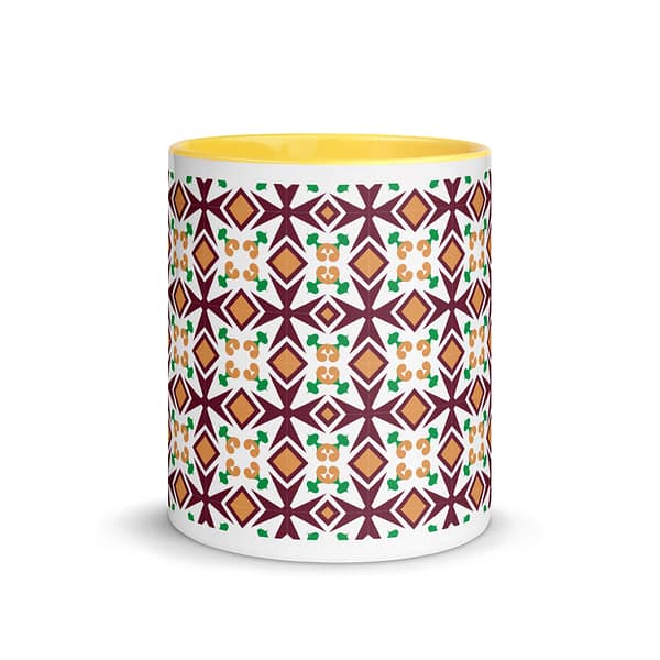 Malta Cross Tile Mug with Color Inside